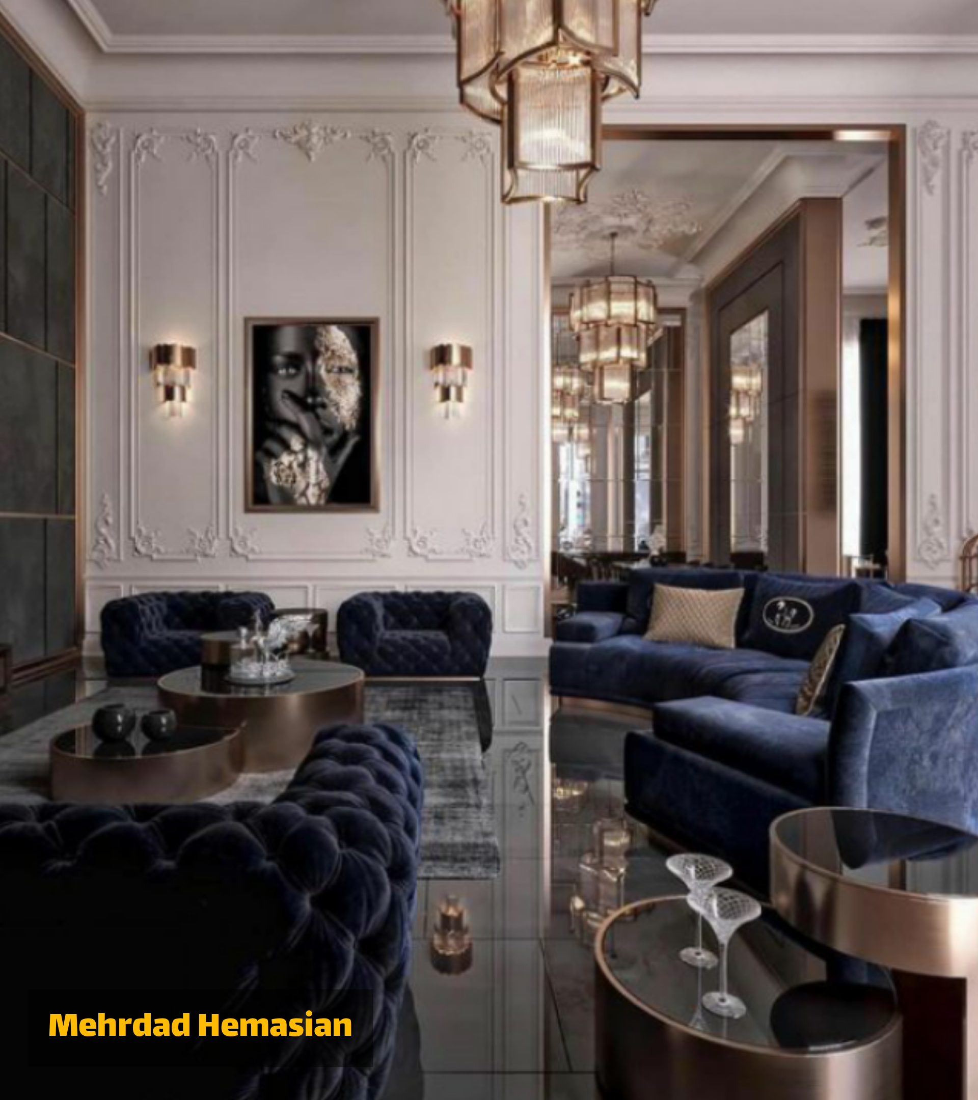 Interior decoration of luxury houses in Tehran